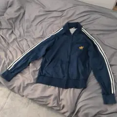 超希少✨adidas 80sUSA製ATPヴィンテージトラックジャケット M紺白