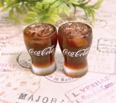 C-No.03 ミニチュア コーラドリンク計2個 ドールハウス デコパーツ