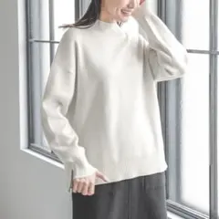 メルティスタンドスリットラメプルオーバー　L シルバー　定価4,990円