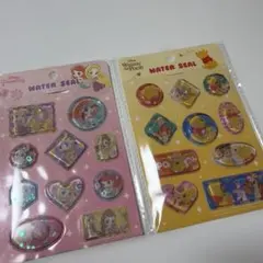 【新品未開封】ディズニーウォーターシール　プリンセスとプーさんの2点セット