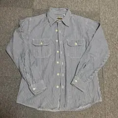 CAMCO ストライプ柄 長袖シャツ M