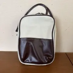 アイボリー/ブラウン ボディバッグ