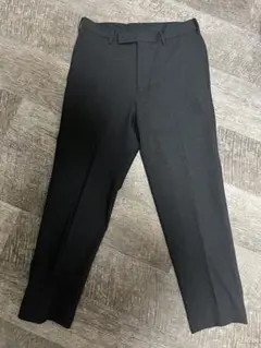 ユニクロ　w70/l70 感動パンツ　ウールライク　ダークグレー