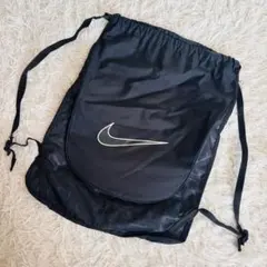 人気　OLD NIKE オールドナイキ　ナップサック　ビックロゴ　ブラック