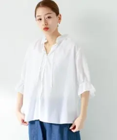 タグ付き新品✩︎⡱ UNTITLED❤︎ エアコットン リボンブラウス - メルカリ