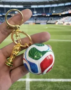 週末限定2026FIFAワールドカップ　サッカーボールキーホルダーTRIONDA