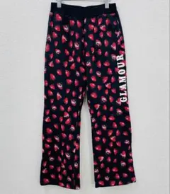 ヒスグラ♥️SKULL BERRY PATTERN柄スウェットパンツ