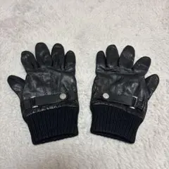 TAKEO KIKUCHI レザーグローブ ブラックのサムネイル