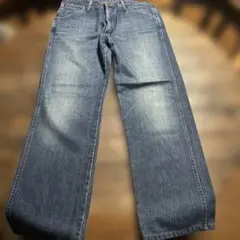 wrangler ラングラーストレートデニム パンツダークブルーLサイズ