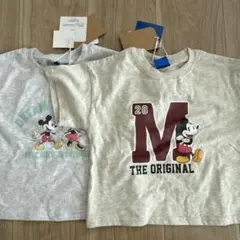 ミッキー＆ミニー Tシャツ 2枚セット ディズニー しまむら