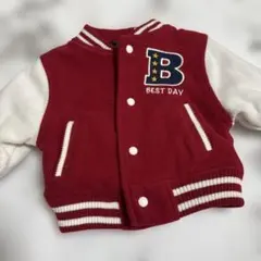 西松屋 赤と白のボンバージャケット 60-70cm