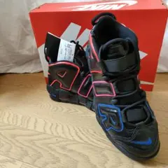 NIKE モアアップテンポ　エレクトリック　ブラック/ピンク/ブルー