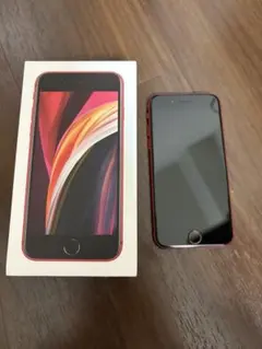 iPhone SE (第2世代) PRODUCT(RED) 本体と付属品　箱