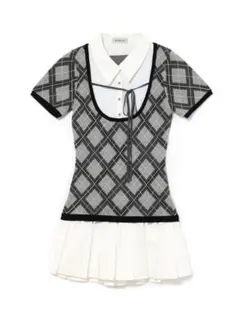 BUBBLES スクールガーリーリボンワンピース