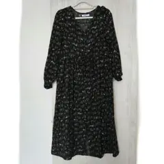 バックナンバー　ライトオン　ワンピース　花柄　 ロングワンピース プリント M