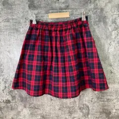 ✨COLZA✨コルザ♡ハニーズ♡キュロットスカート♡チェック♡赤黒(l)