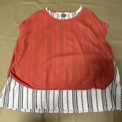as know as レイヤードニット Tシャツ 重ね着風のサムネイル