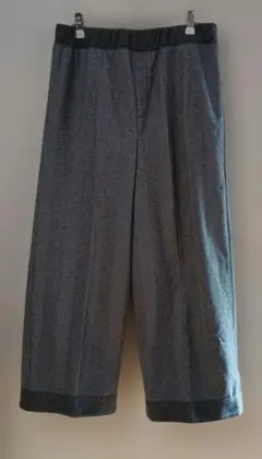 ヘリンボーン ワイドパンツ