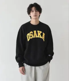U339 L　Champion BEAMS 別注 リバースウィーブ　スウェット