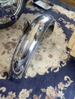 カワサキ エストレヤRS用フロントフェンダー☆中古傷アリ☆ 35004-1330