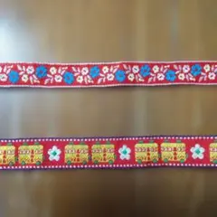 レトロチロリアンテープ 2種 花柄 バス柄