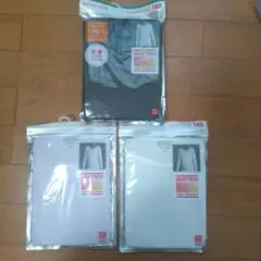 ★UNIQLO HEATTECH 2枚、極暖1枚　新品3点セット 140★