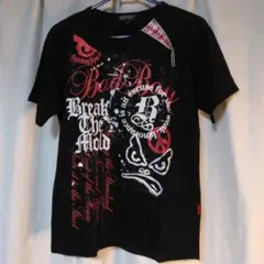 BAD BOY メンズ Tシャツ ブラック ジップデザイン Mのサムネイル