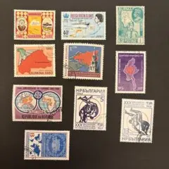 外国切手　使用済み