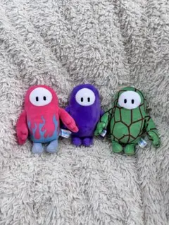 Fall Guys ぬいぐるみセット 3体　アミューズ