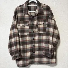 VENCE EXCHANGE チェック柄長袖シャツ