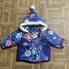 花柄フード付きアウター(フード取り外し可)