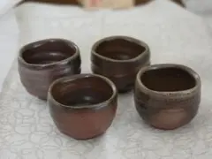 備前焼 ぐい呑み 4個セット