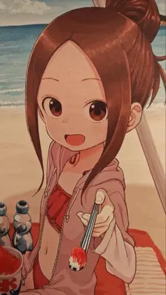 からかい上手の高木さん　タペストリー　海　浜辺　かき氷 からかい上手の高木さん タペストリー 海 浜辺 かき氷