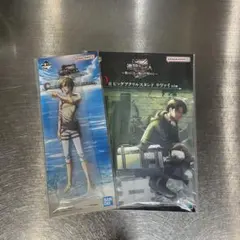 進撃の巨人　一番くじ　C賞D賞　ビッグアクリルスタンド　エレン　リヴァイ