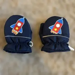 0~1歳 3S スノーグローブ 手袋 ミトン ネイビー