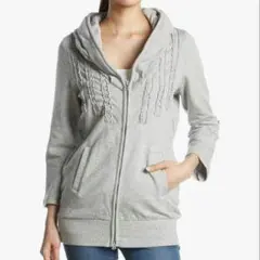 お値下げ　キャサリンハーネル　エレガンスパーカー　裏起毛パーカー　グレー　M