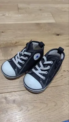 コンバース 黒 ハイカットスニーカー