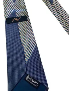 NEKADO ネイビー系 幾何学模様 ネクタイ