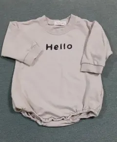 Hyvaa.TD ベージュ ロゴ ロンパース　70㎝