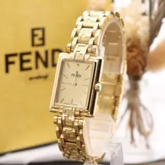Fendi ゴールド クォーツ時計 ストラップ4本付き 2026年最新】Fendi ベルトカラー：ゴールド レディース 腕時計