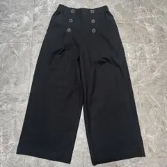 CARRIEREブラック ワイドパンツ g11