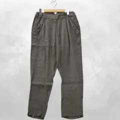 パドカレ pas de calais リネン レーヨン テーパードパンツ 36