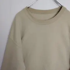 スウェット トレーナー 無地スウェット ベージュ 裏起毛 プルオーバー