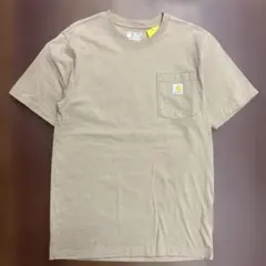 carhartt Tシャツ 半袖 ポケット 古着 ベージュ Sサイズ