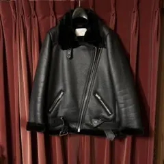 レザーファームートンライダースジャケット　ZARA WOMAN