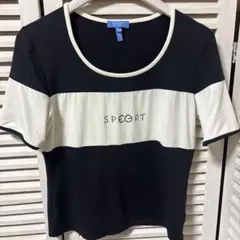 ESCADA SPORT Tシャツ バイカラー ラインストーン