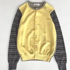 24AW/S トゥモローランド ウール カーディガン ニット 厚手 ボーダー