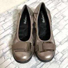 美品⭐︎Balancoireメタリックパンプス23cmバックルブランコワールのサムネイル