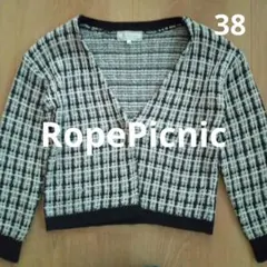ROPÉ PICNIC チェック柄カーディガン 38