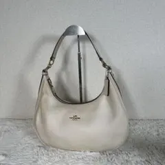 COACH コーチ ソーホー ボーボー ホワイトレザー ハーフムーン Y2K